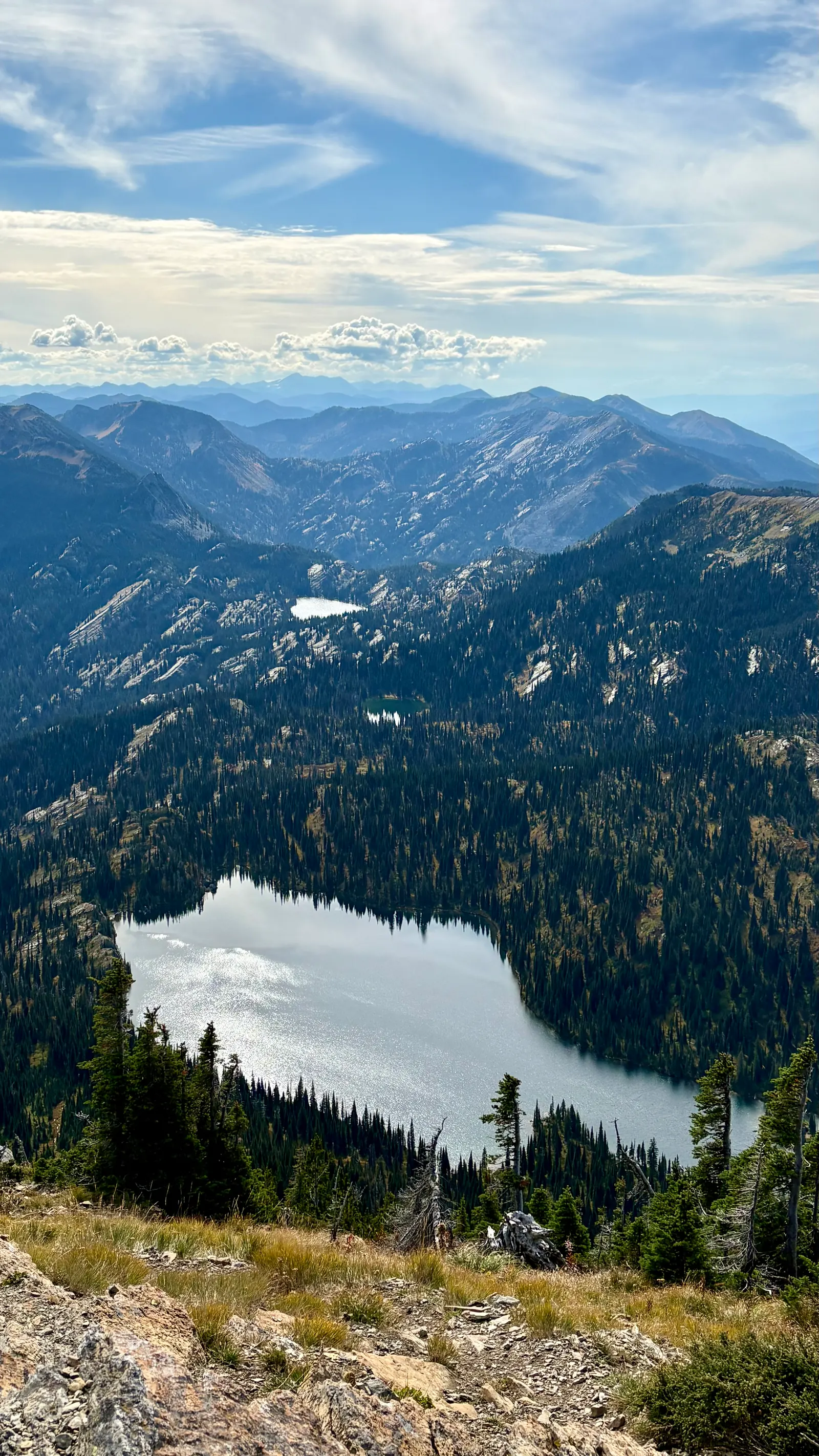 Birch Lake in the Swan Range, photographed by Tami